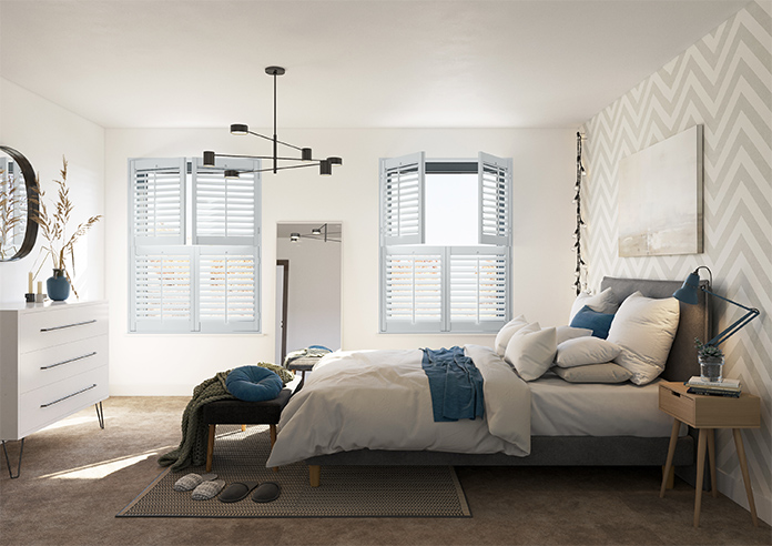 Kensington, Cloud Grey - Tier on Tier Plantation Shutter - Image 8